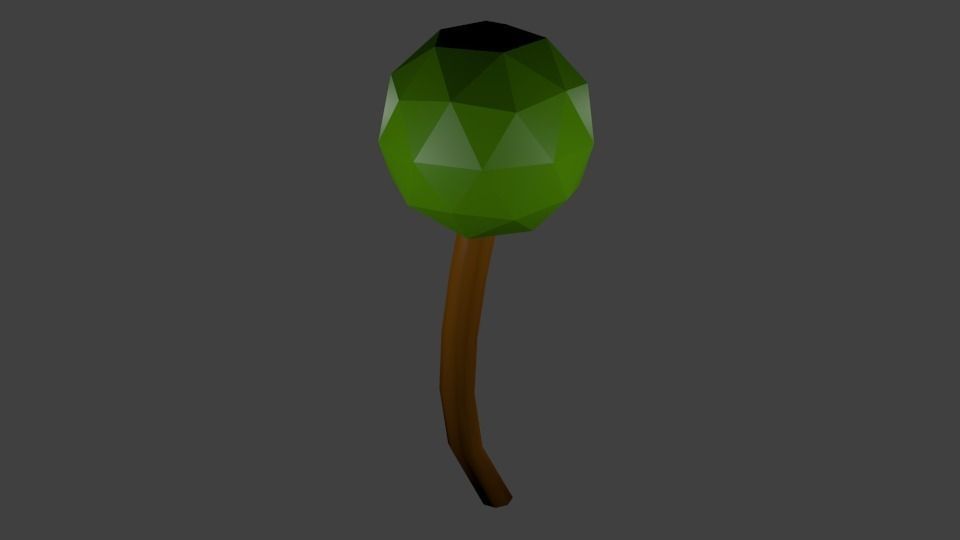 Trees for mobile Games Low-poly 3D model_7