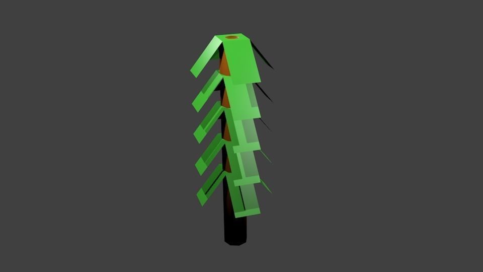 Trees for mobile Games Low-poly 3D model_6