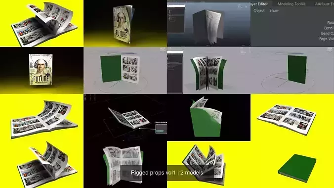 Rigged props vol1 3D Model Collection