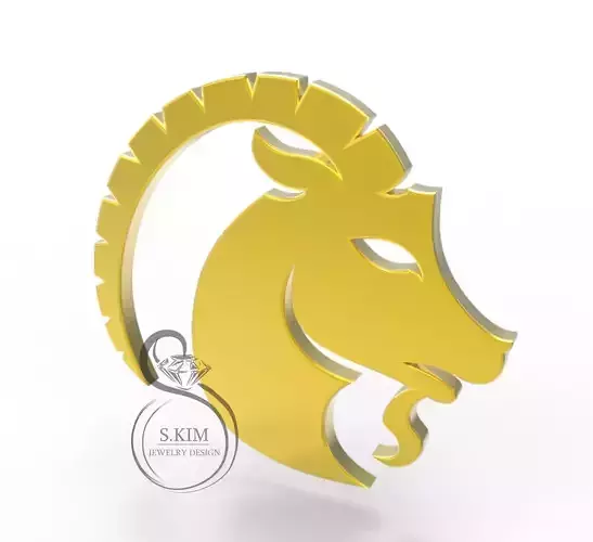 Capricorn pendant 3D print model
