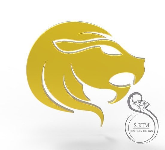 Two Leos lions pendants 3D print model