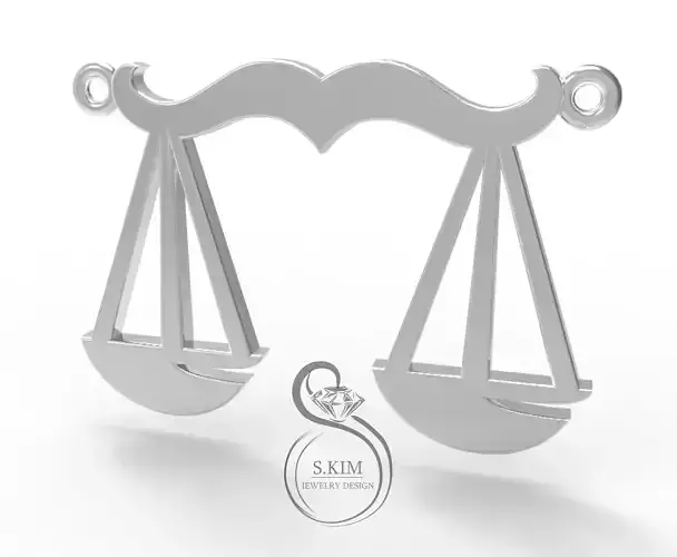 Libra pendant 3D print model