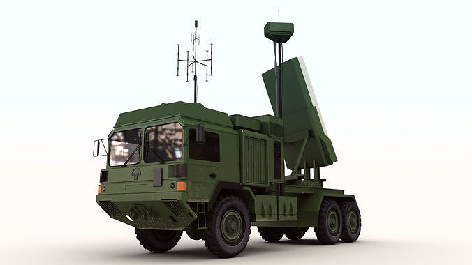 Military Surveillance Radar Truck 3D model