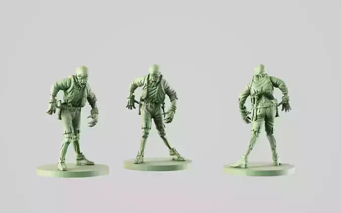 ship s boy zombie 3D print model