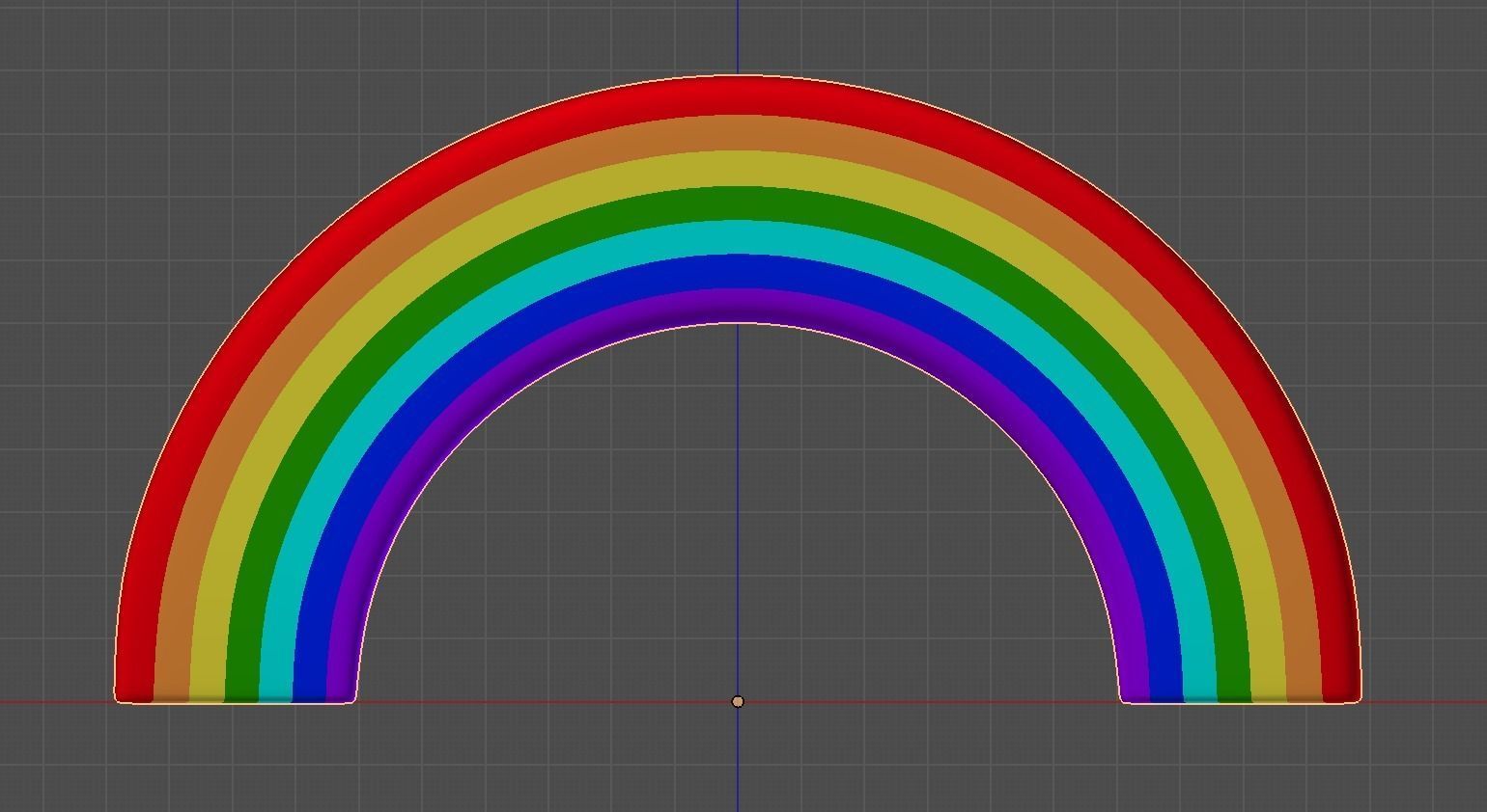 Rainbow 3D model_7