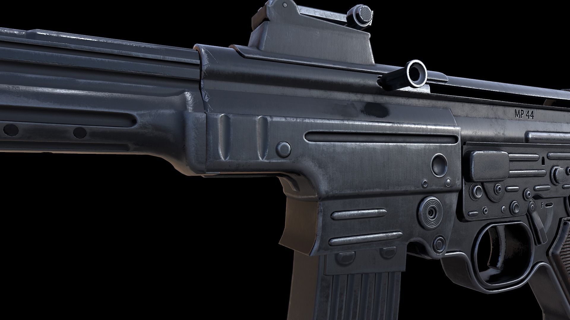 Stg 44 Low-poly 3D model_9