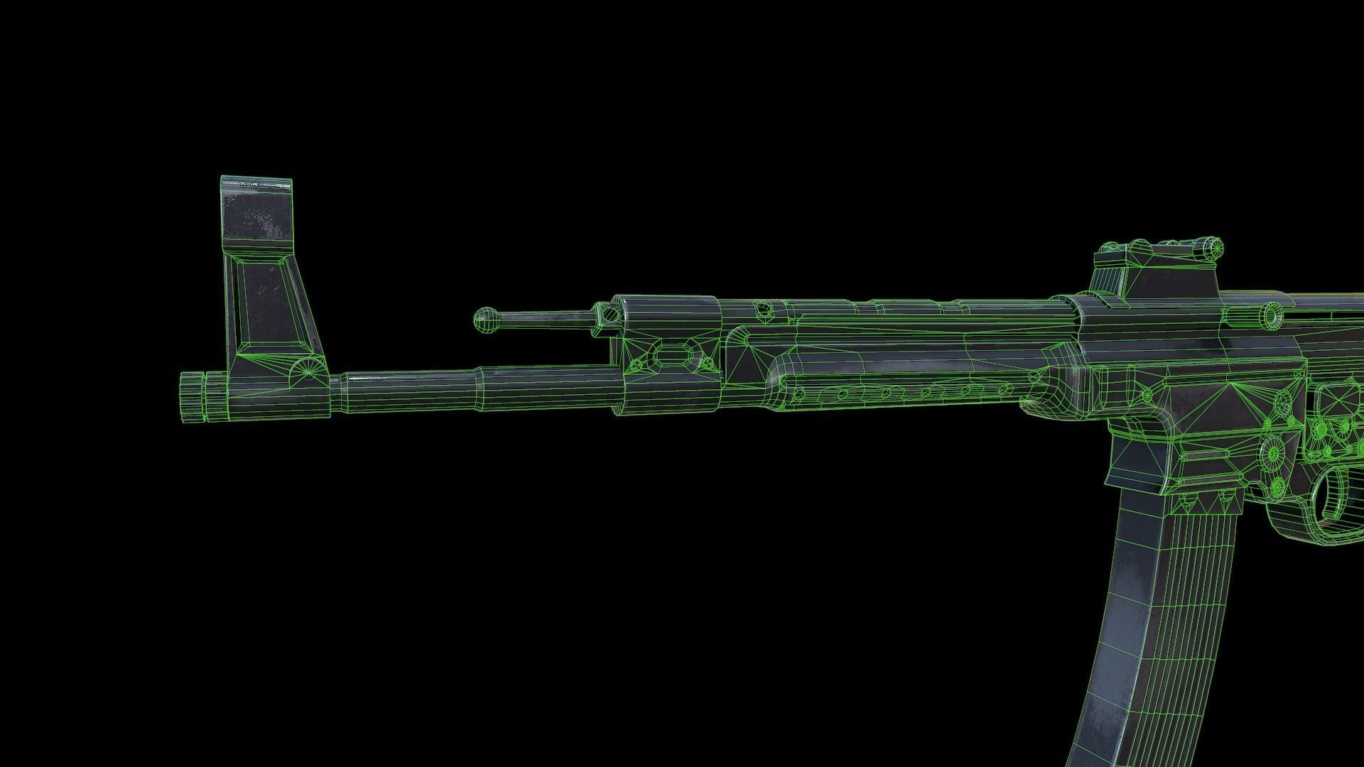 Stg 44 Low-poly 3D model_11