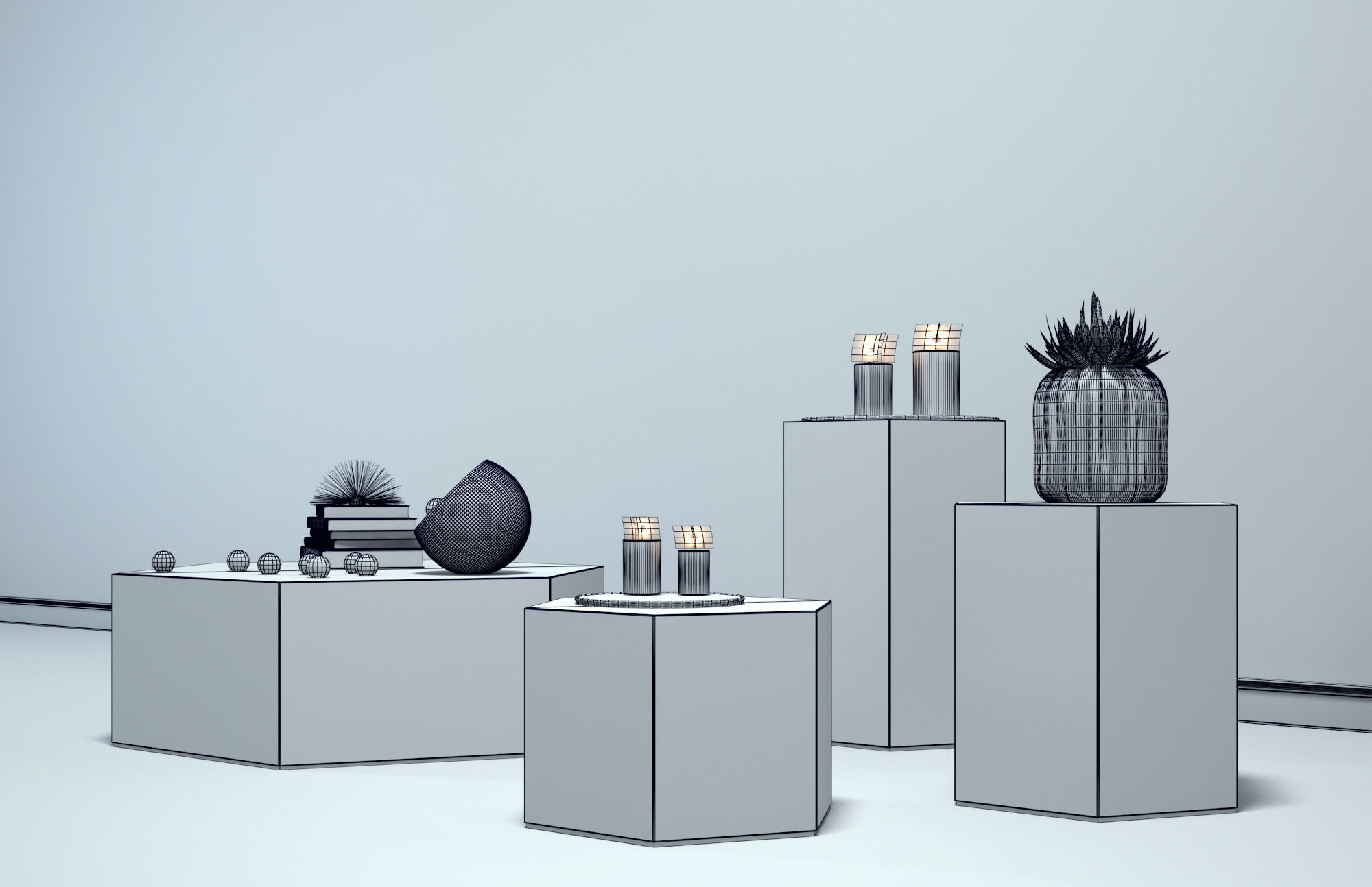 AERON 4 Sizes Coffee table - Minotti 3D model_3