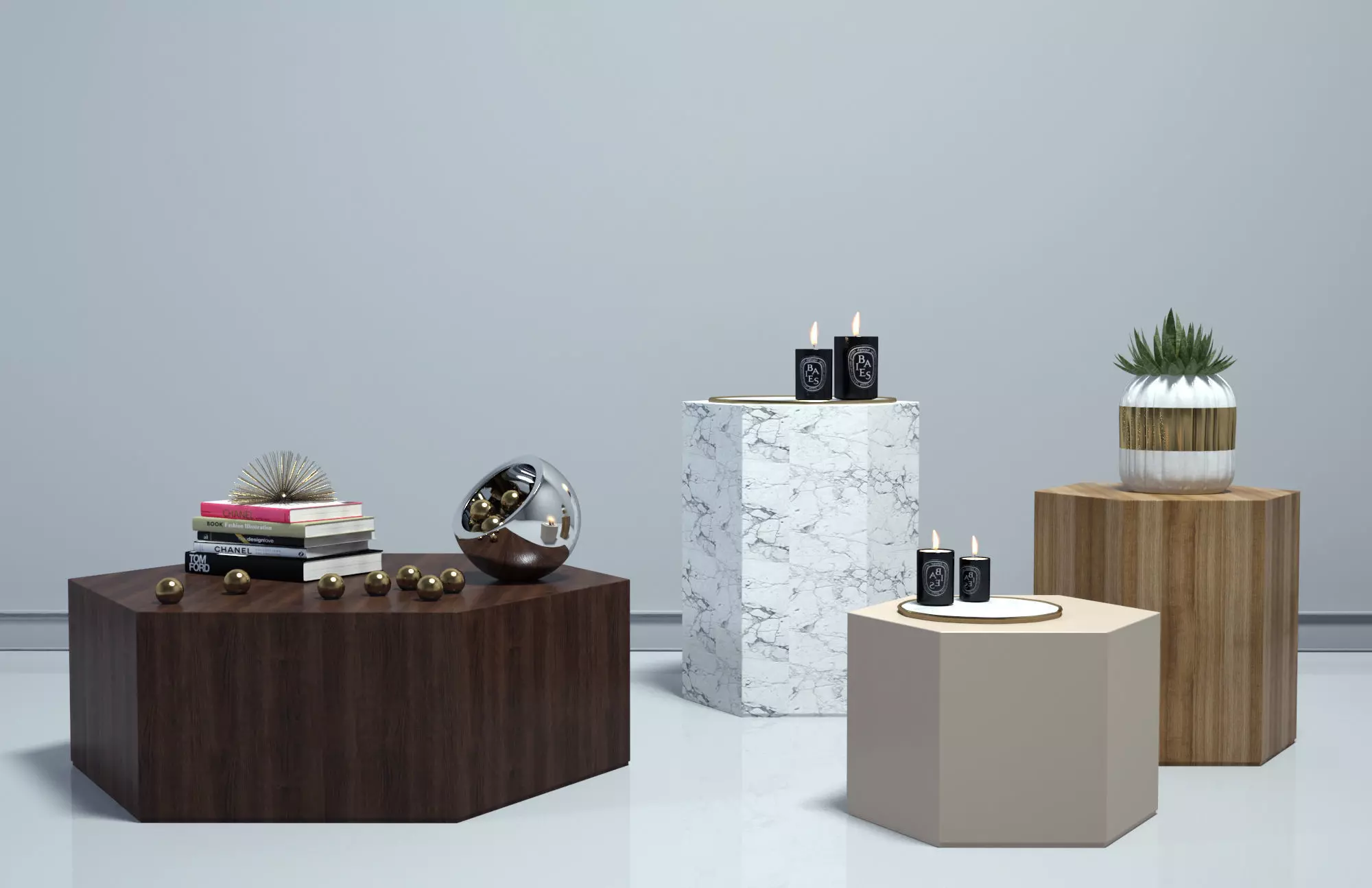 AERON 4 Sizes Coffee table - Minotti 3D model_0