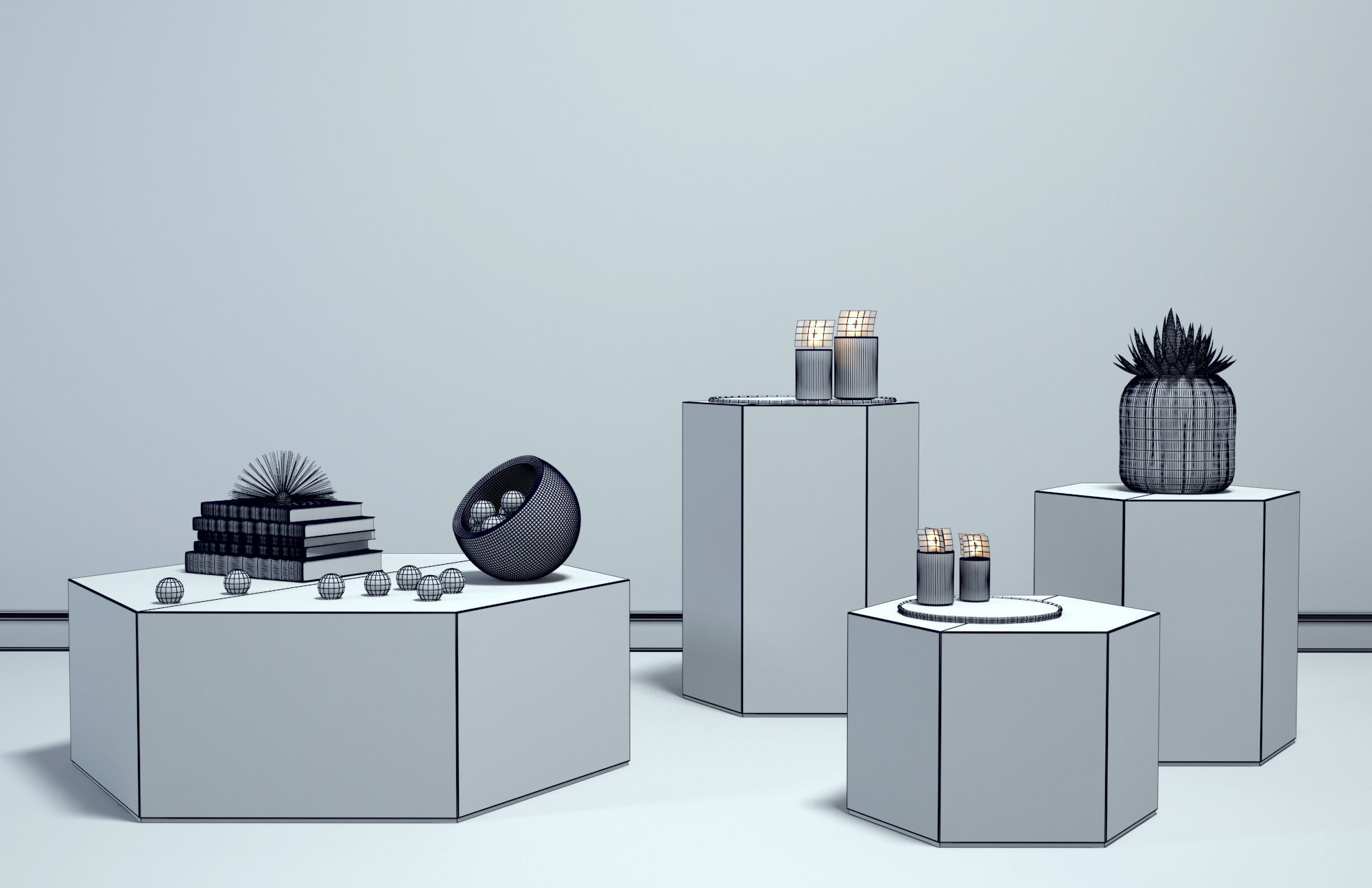 AERON 4 Sizes Coffee table - Minotti 3D model_2