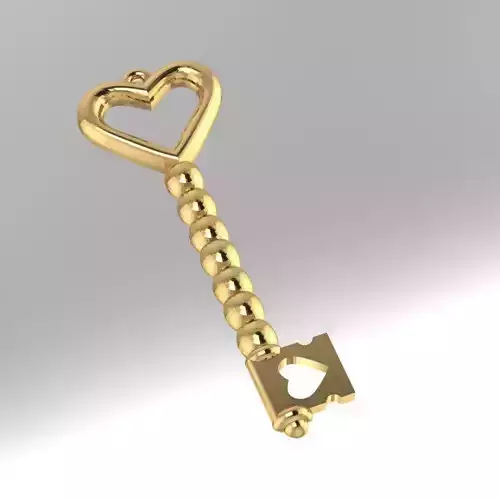 heartkey pendant