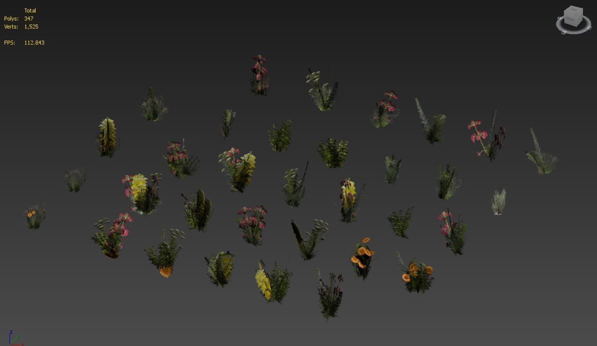 33 Plant Collection Game Ready Low Poly Low-poly 3D model_6