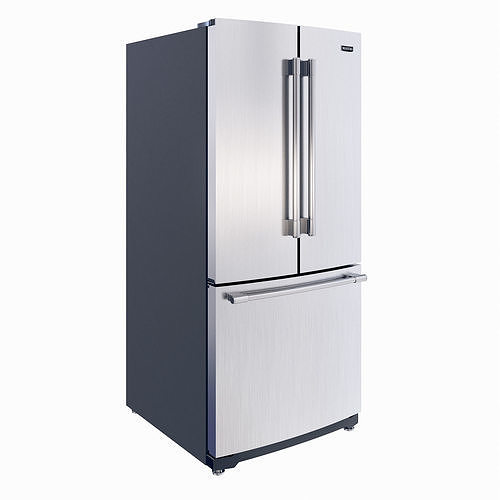 KitchenAid 19 and 7 cu ft French Door Refrigerator 3D model