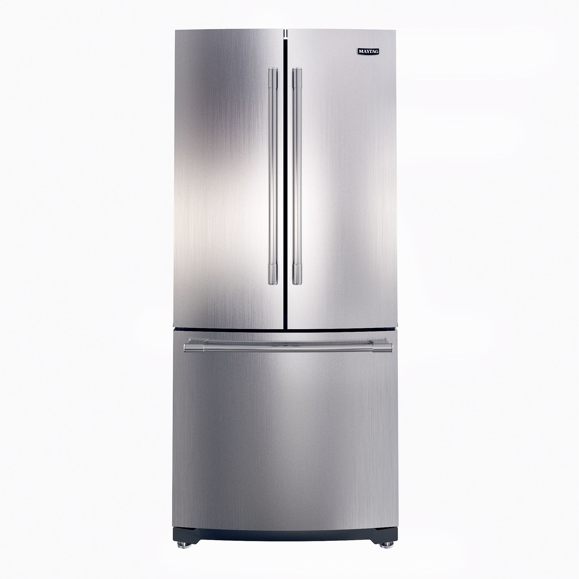 KitchenAid 19 and 7 cu ft French Door Refrigerator 3D model_1