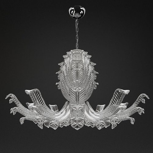 Glass and Glass 2016 995 12  Chandelier 3D model