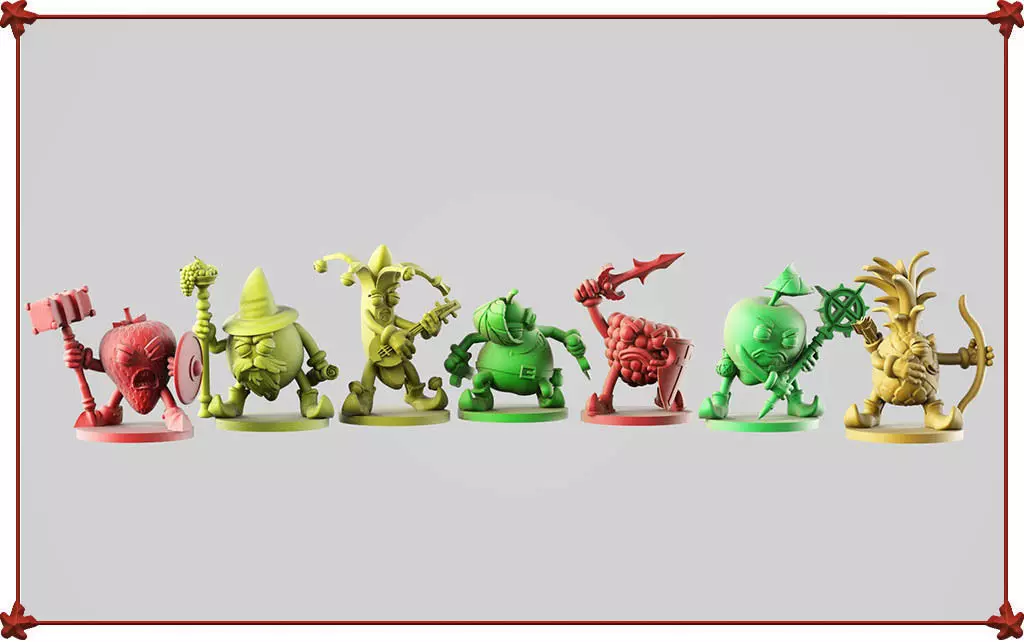 Adventurous fruits 3D Model Collection_0