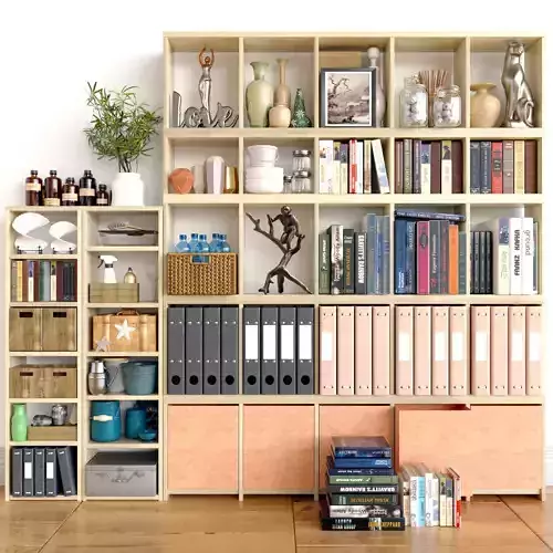 Wardrobe with lots of decor 3D model