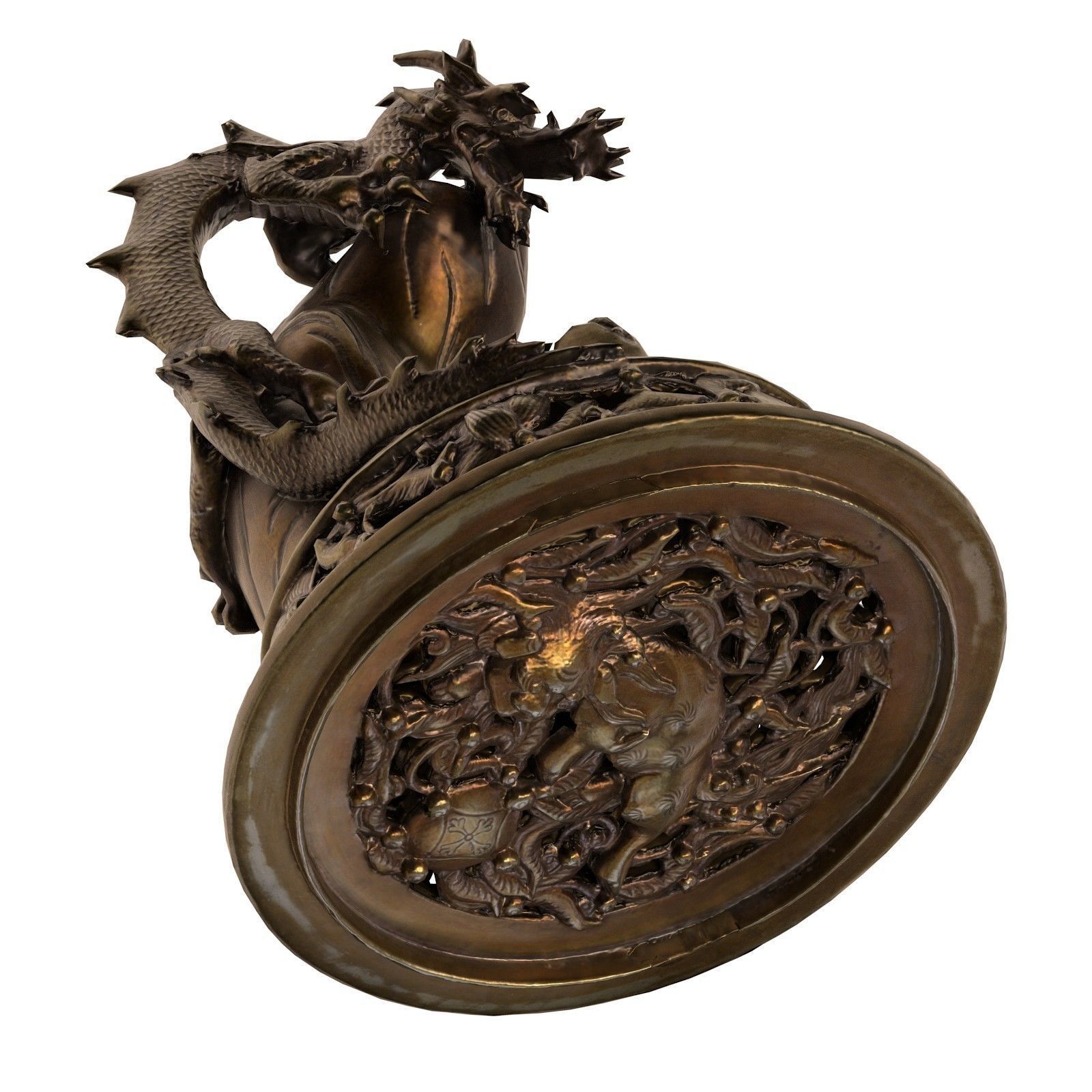 Dragon Incense Burner Low-poly 3D model_11