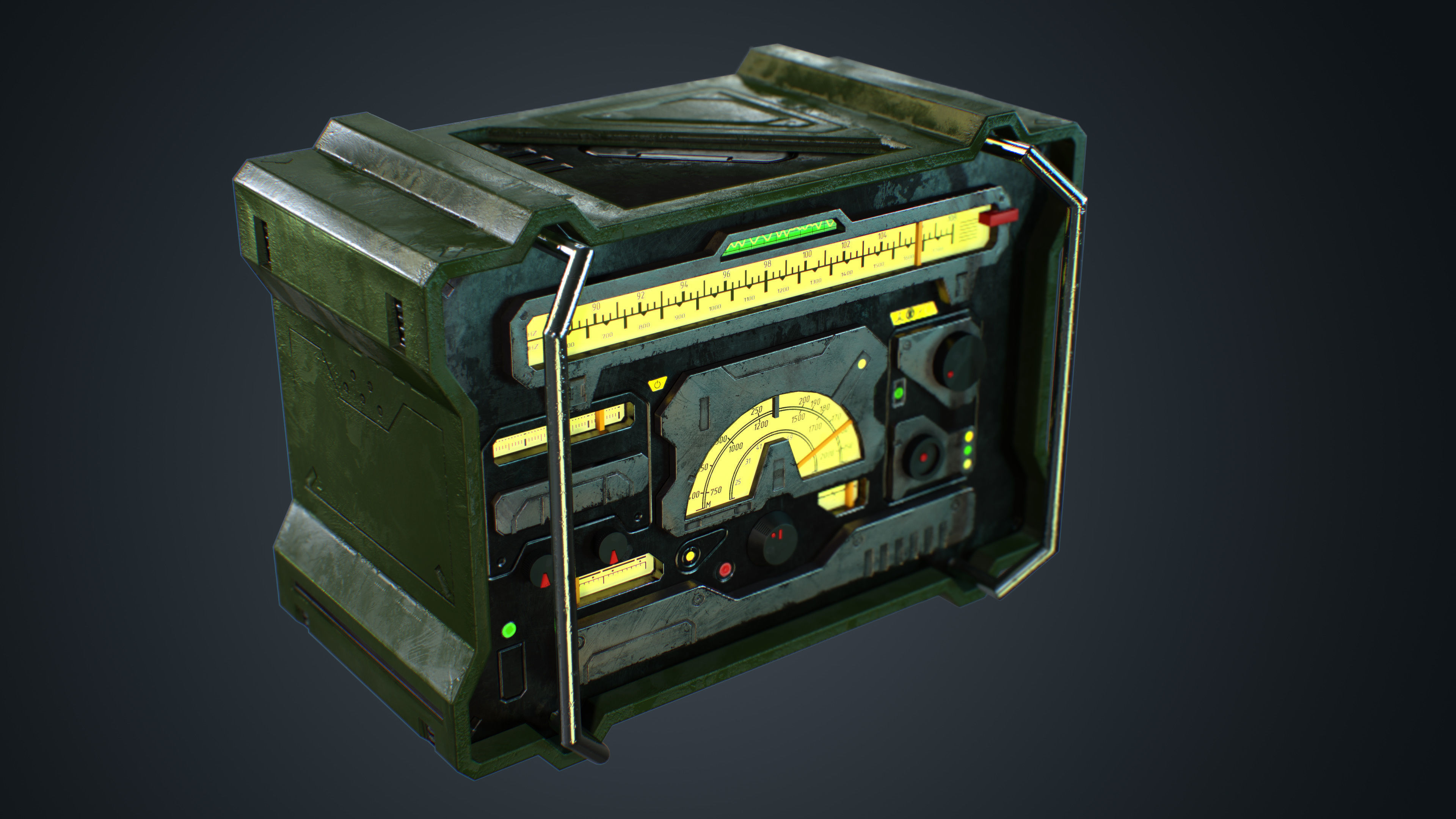Radio Low-poly 3D model