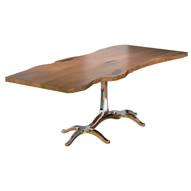 Slab Dining Table 3D model_4