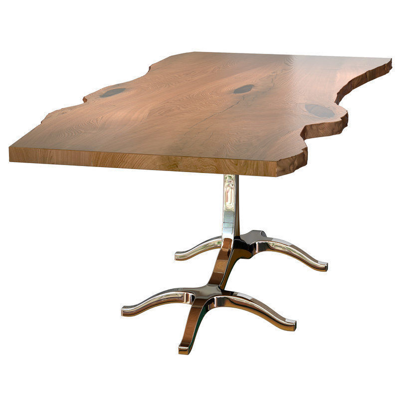 Slab Dining Table 3D model_5