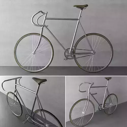 Bicycle with metal frame