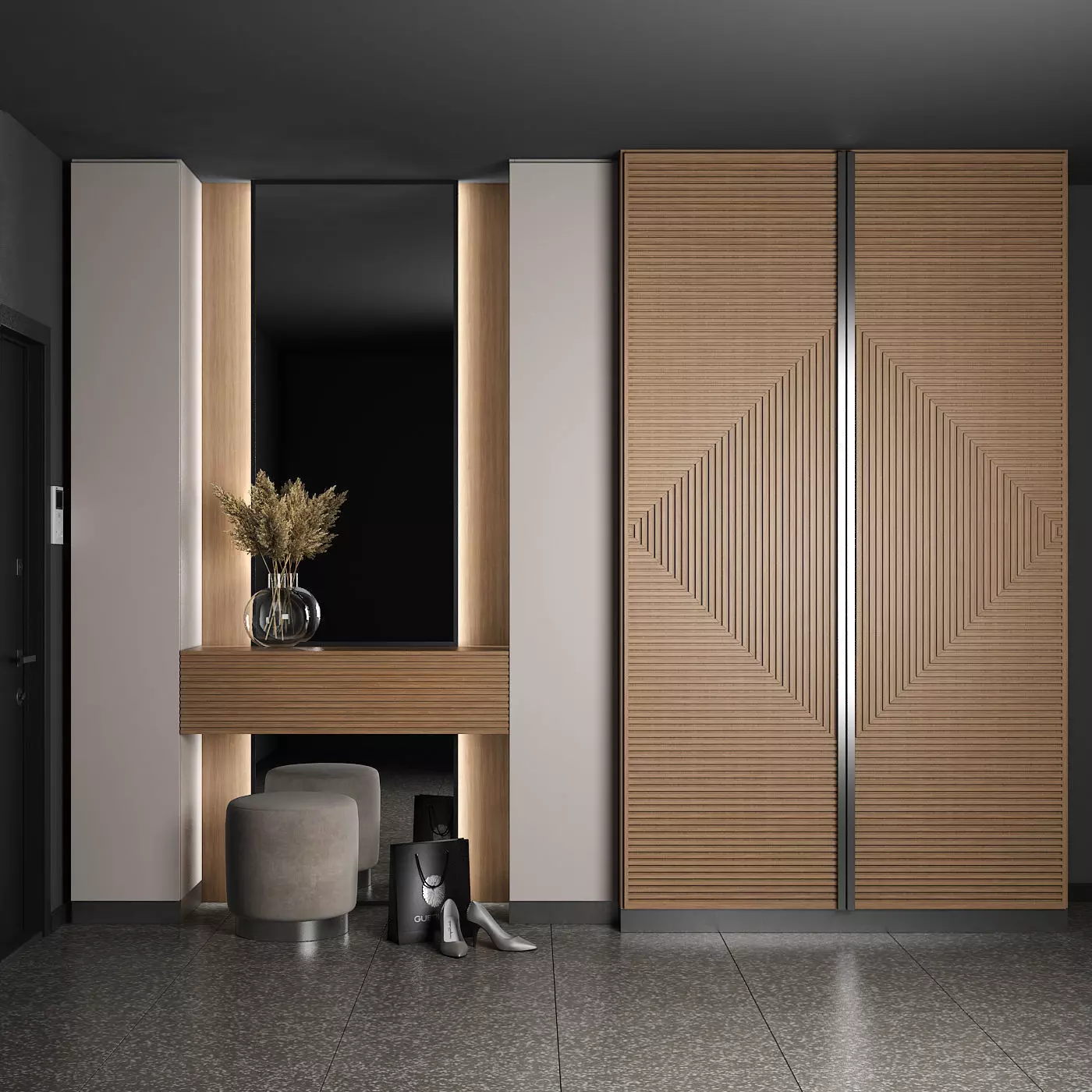 Furniture composition 37 3D model_0