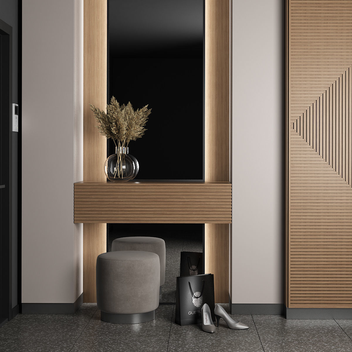 Furniture composition 37 3D model_2