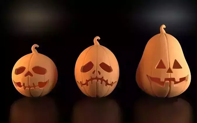 Pumpkins for Halloween 3D print model