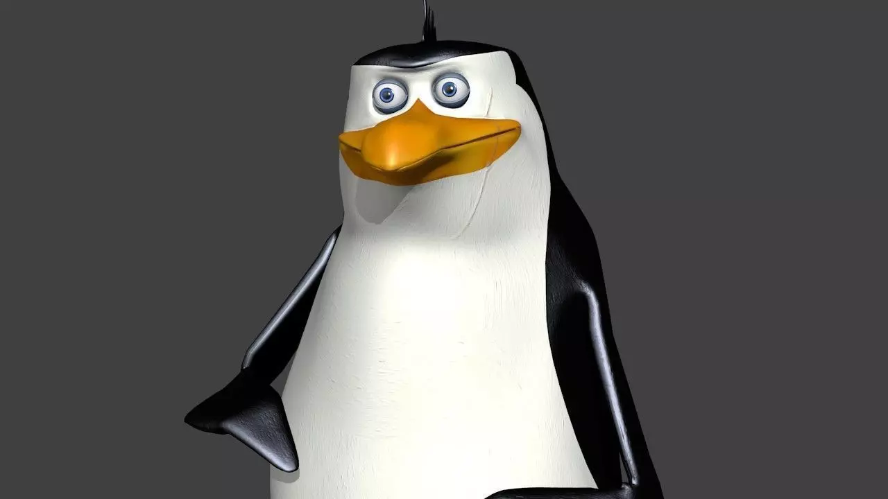 Penguin Rico Free low-poly 3D model_0