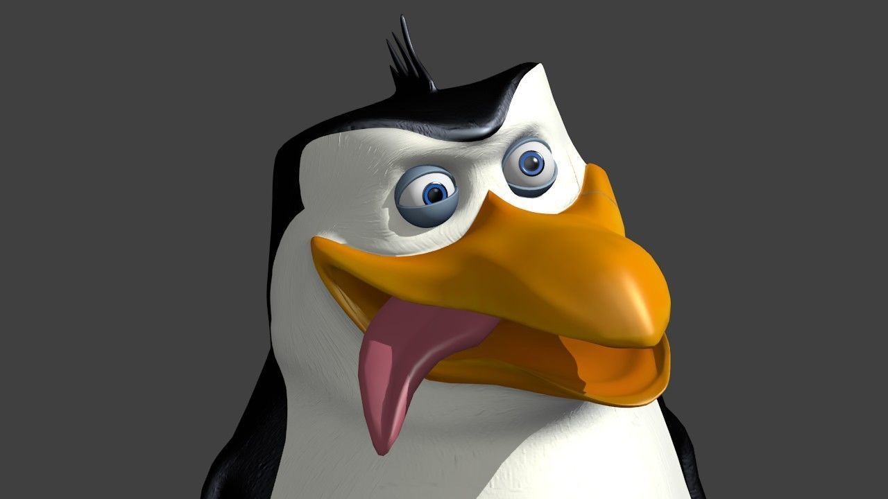 Penguin Rico Free low-poly 3D model_2