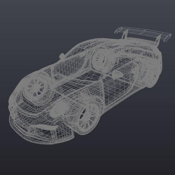 Porsche 911 gt3 rs 2015 restyled 3D model_13