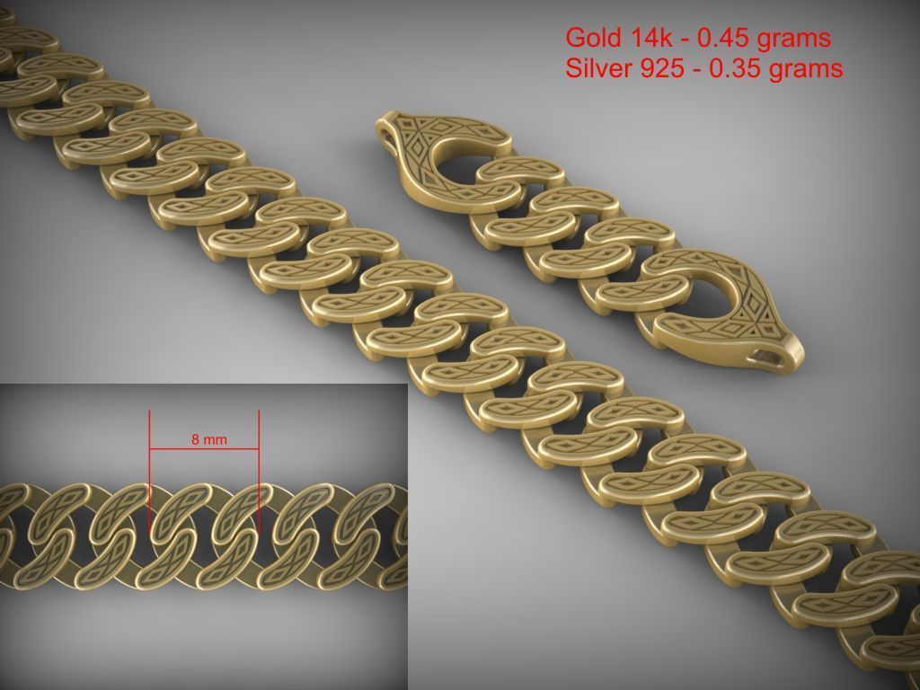 Chain Link 39 3D print model_1