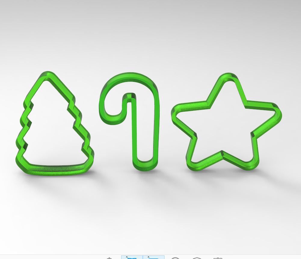 Cookie form for New year and Christmas Free 3D print model_1