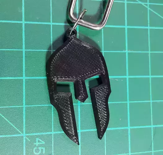 Spartan helmet key chain