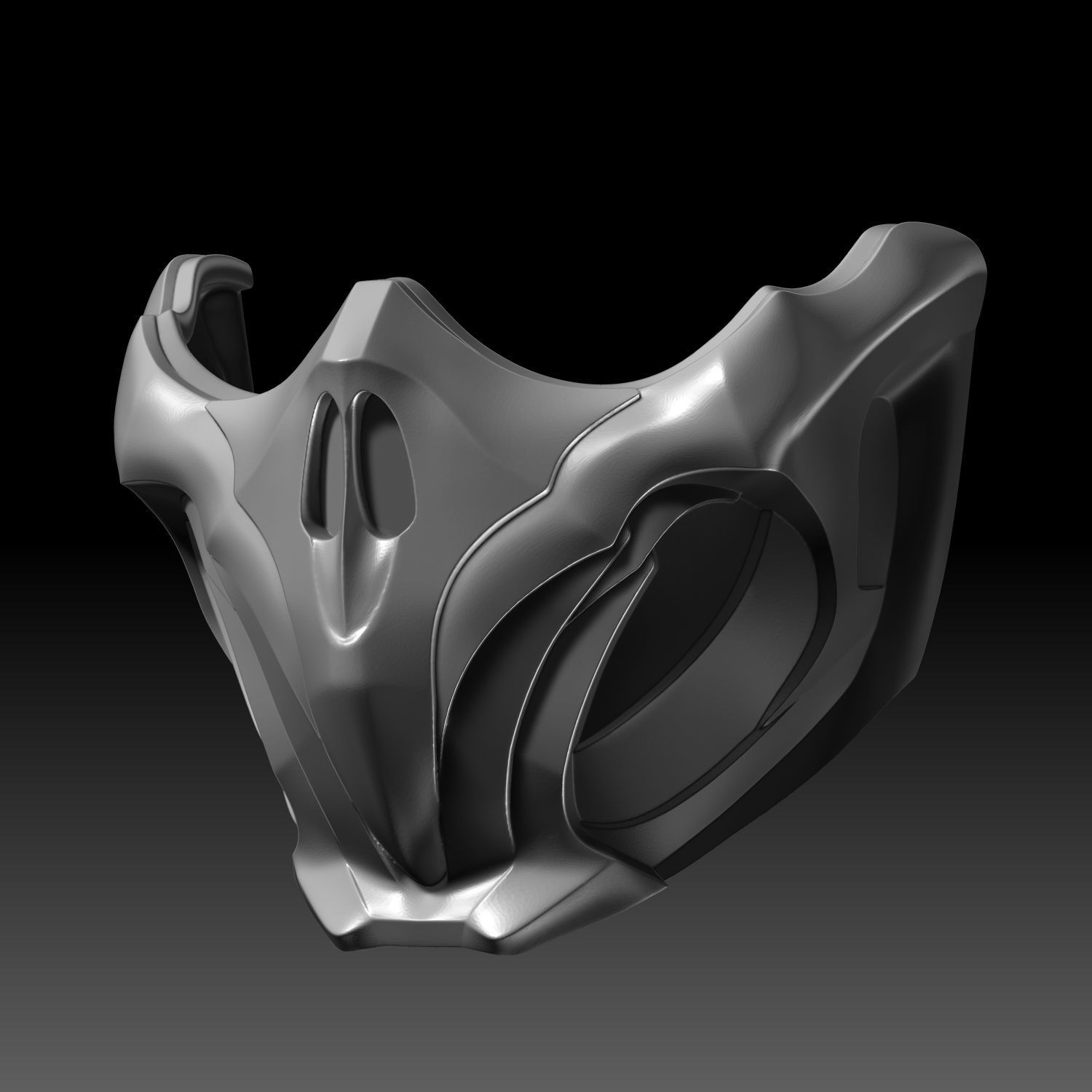 Fiery Grandmaster Scorpion Mask MK 11 3D printable model 3D print model_1