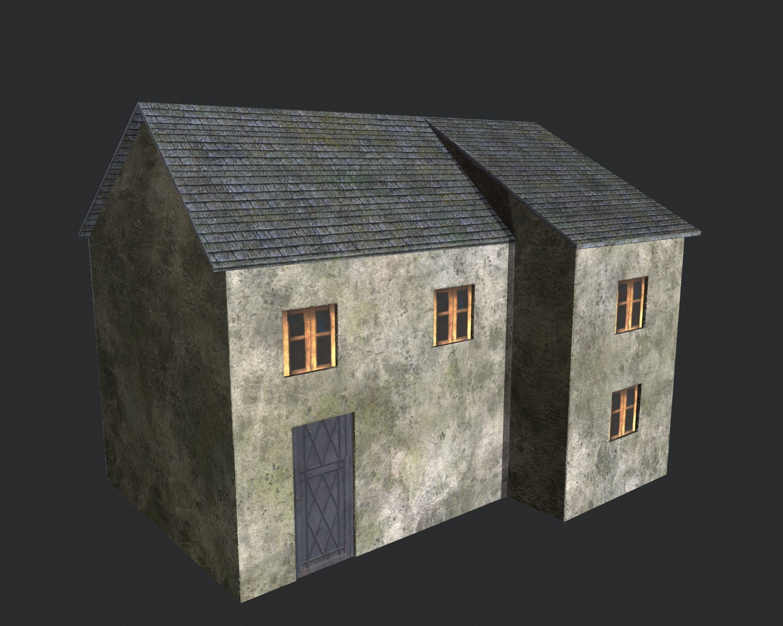 Game-ready houses pack Low-poly 3D model_13