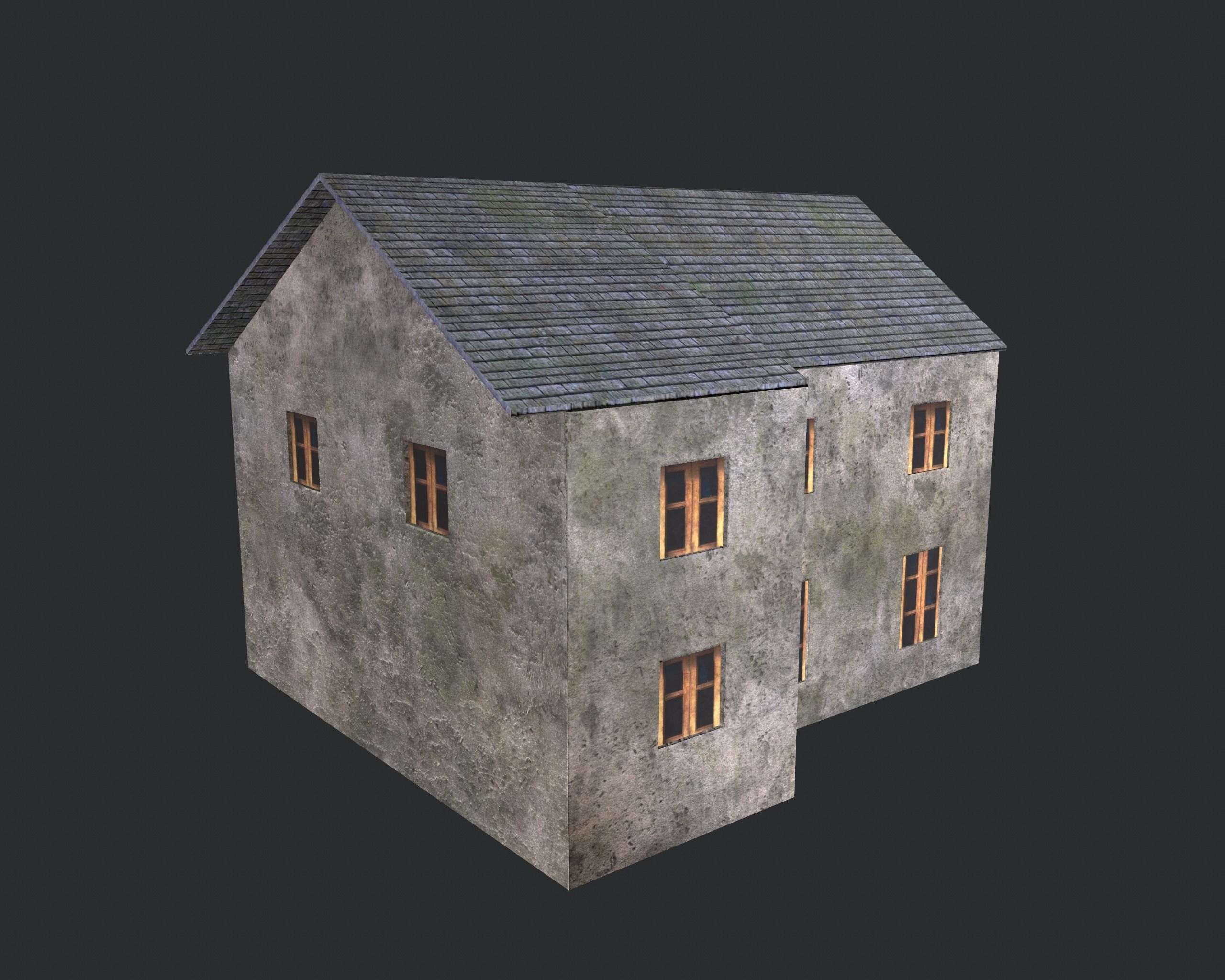 Game-ready houses pack Low-poly 3D model_14