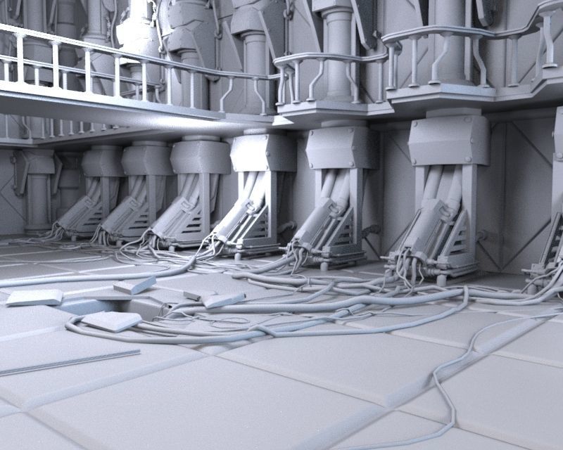 Abandoned Laboratory 3D model_4