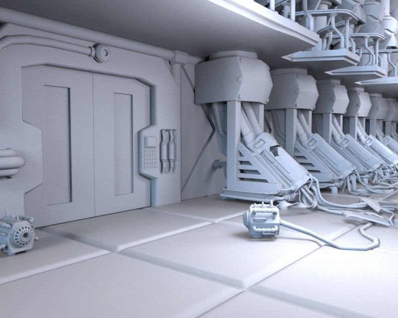 Abandoned Laboratory 3D model_8