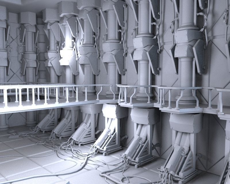 Abandoned Laboratory 3D model_7