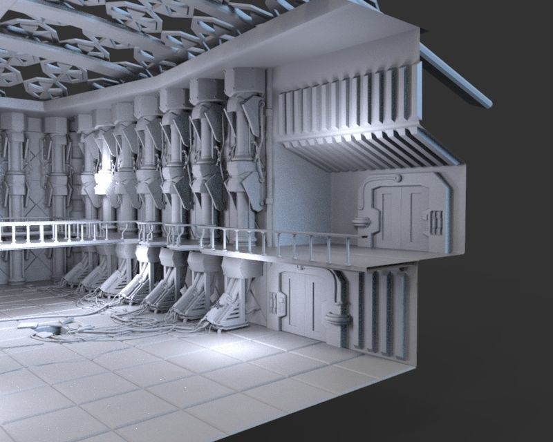 Abandoned Laboratory 3D model_2