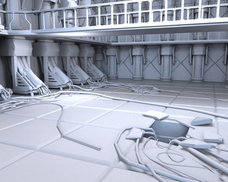Abandoned Laboratory 3D model_5