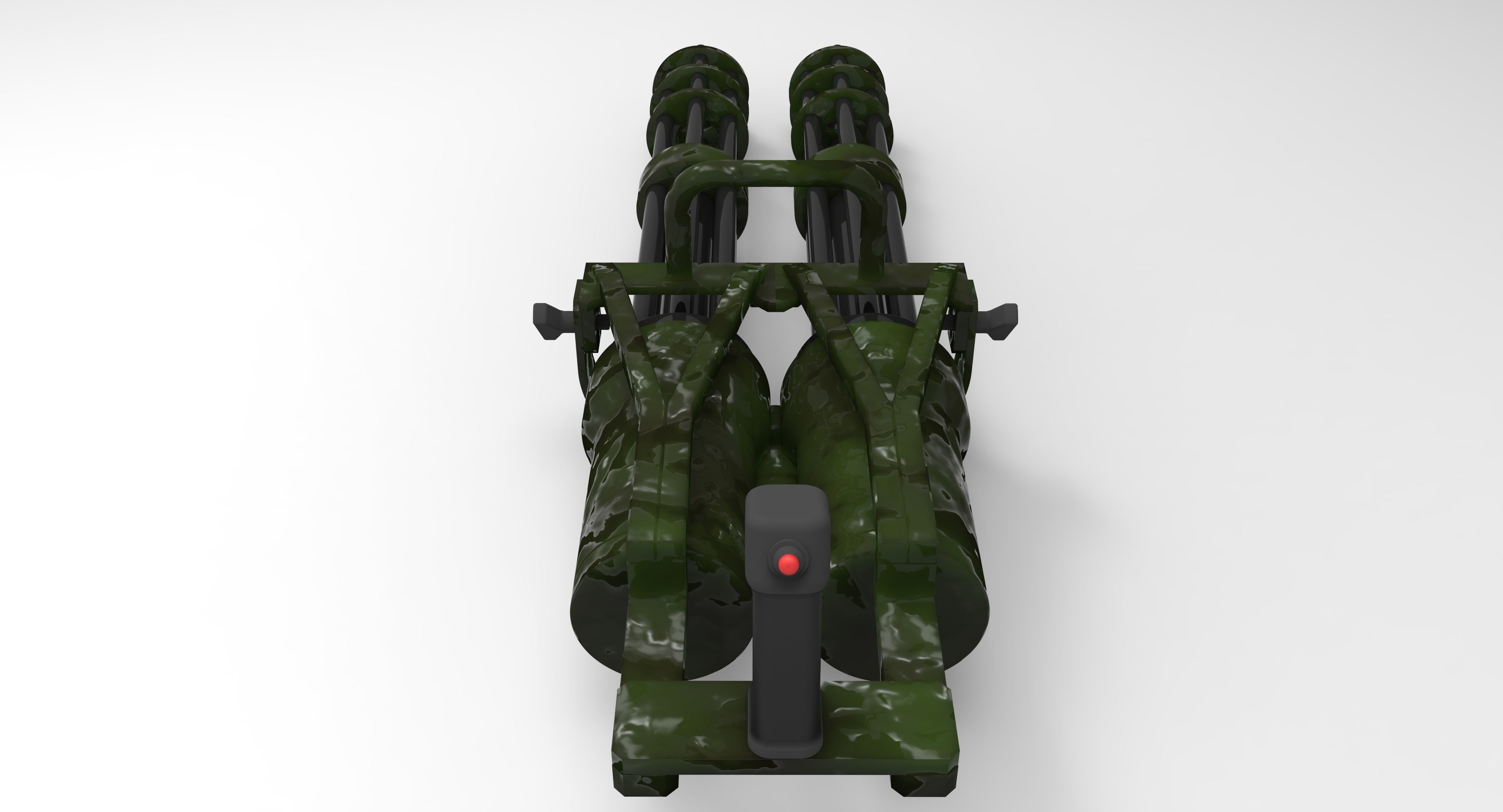 Double machine gun 3D model_6