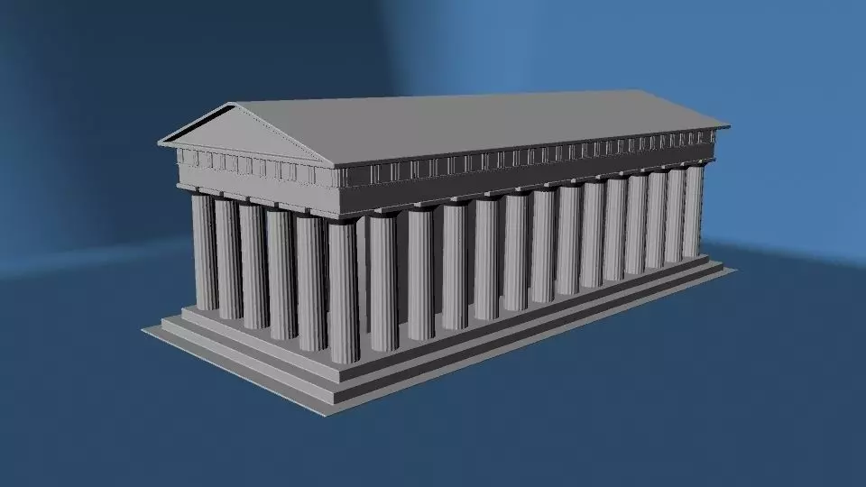 Greek Temple 3D print model