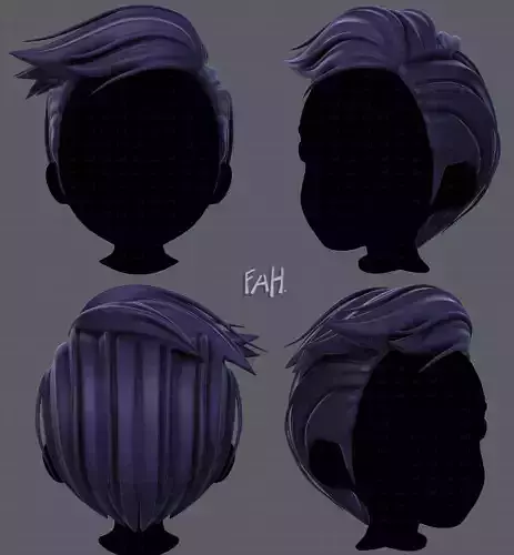 3D Hair style for boy V46