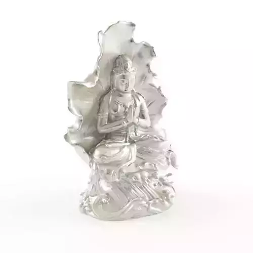 Buddha silver statue