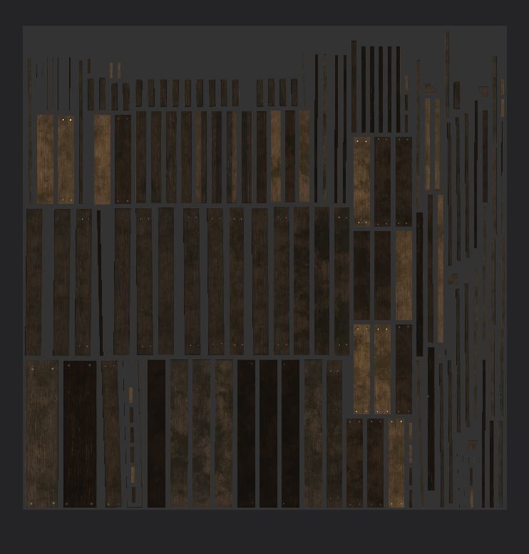 Wooden Crate Low-poly 3D model_18