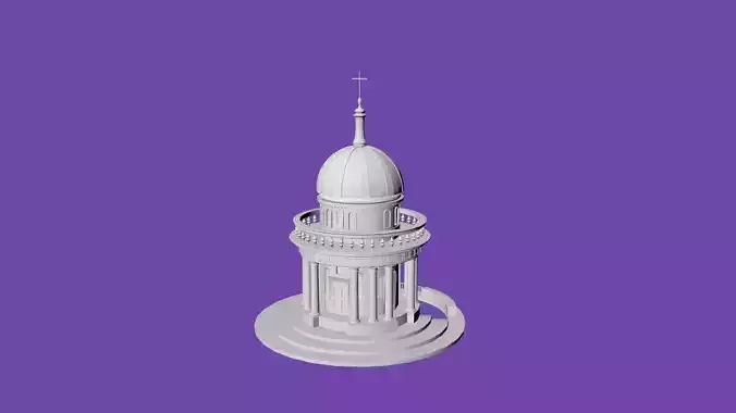 Round Temple 3D print model