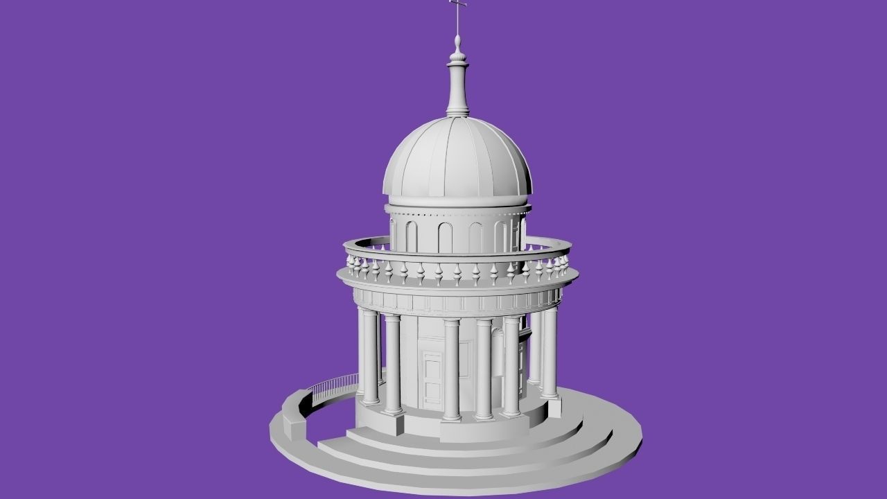 Round Temple 3D print model_1